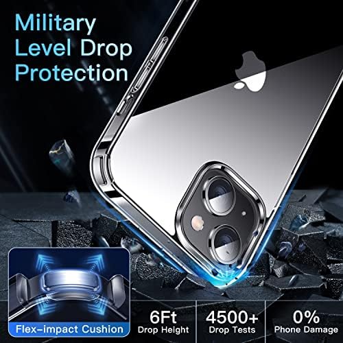 Casekoo iPhone 13 מקרה ברור מיני, [לא מצהיב] [הגנה על טיפה צבאית] מארז טלפון מגן אטום הלם כיסוי דק 5.4